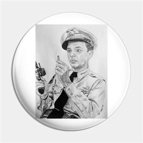 Barney Fife Don Knotts Andy Griffith Show Barney Fife Pin Teepublic