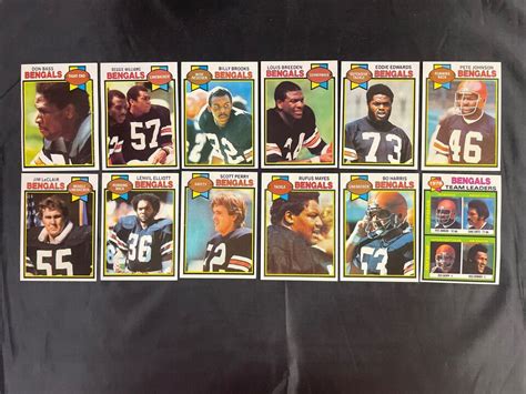 Topps Football Cards Cincinnati Bengals Team Set Clean Sharp