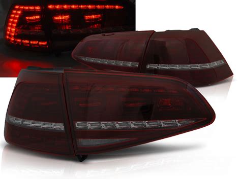 Pilotos Traseros Led Vw Golf 7 13 Rojo Ahumado Intermitentes Dinamicos