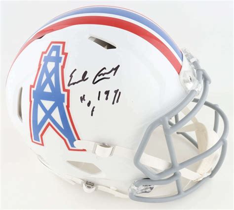 Houston Oilers Helmet (autographed) | Sports Equipment | hobbyDB