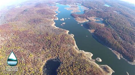 Wanaque Reservoir showing drought impacts