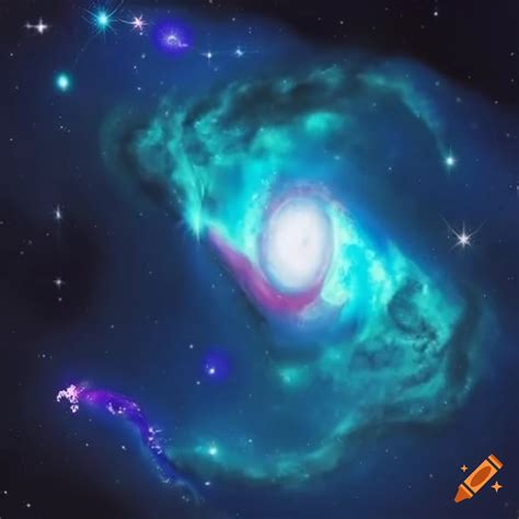 Image Of A Blue Sky With Galaxies On Craiyon