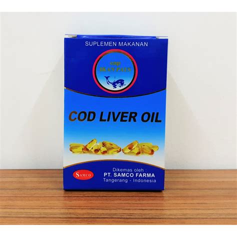 Jual Samco Cod Liver Oil Cap Ikan Paus Capsules Shopee Indonesia