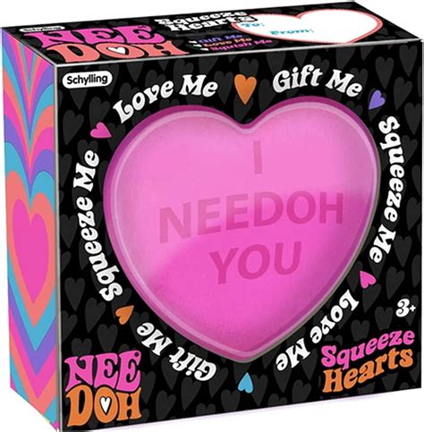 Schylling Needoh Squeeze Heart Sensory Fidget Toy