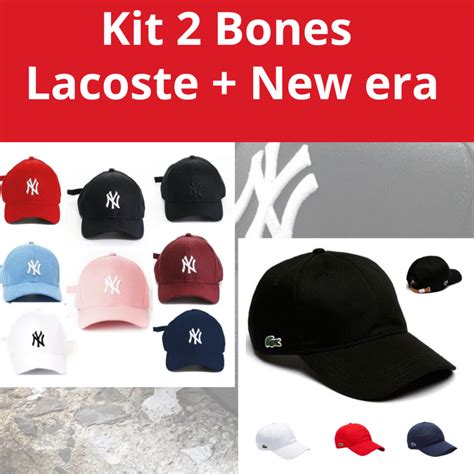 Kit Bone Premium Mini Croc Lateral Sport Letreiro Lala Jacar