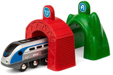 Brio Smart Tech Engine With Action Tunnels Wooden Toy Train