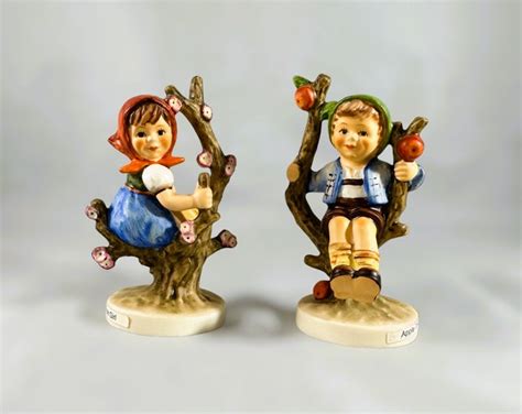 Goebel Hummel Apple Tree Boy And Apple Tree Girl Tmk