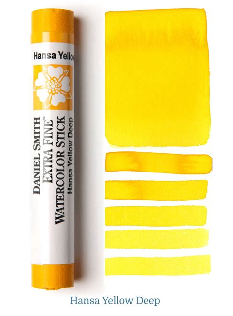 Hansa Yellow Deep Watercolor Stick Daniel Smith Artists Materials