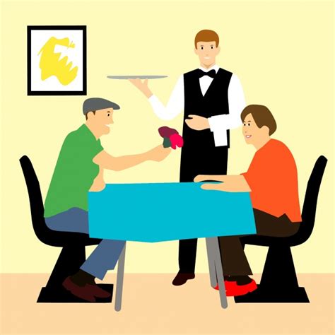 Restaurant Customer Clipart