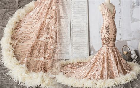 Luxury Feather Evening Prom Dresses 2024 for Black Girls - VQ