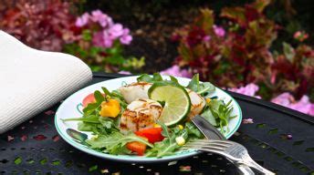 Scallop & Grilled Corn Salad | Recipes