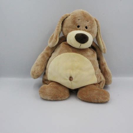 Doudou chien beige écru CUDDLES