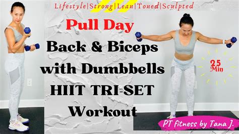 A Quick Upper Body Pull Day For Back Biceps Strength With Dumbbells