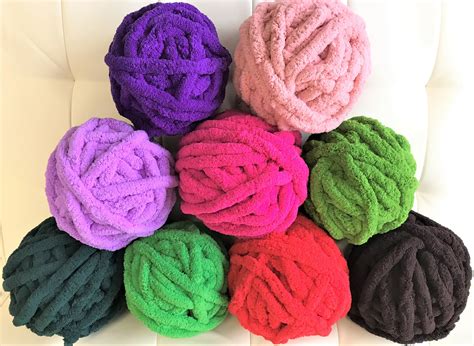 Chunky Chenille New Colors Bright As Summer Super Chunky Yarn Diy