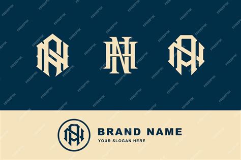 Premium Vector Letters An Or Na Monogram Template Logo Initial For