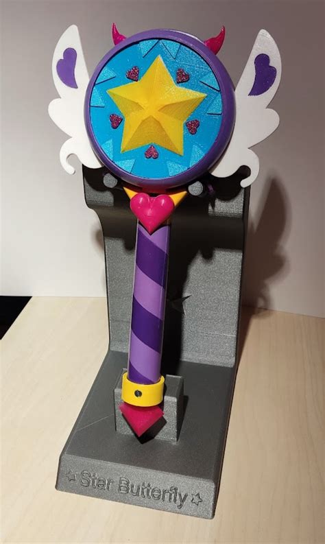 3d Print Star Butterfly Wand Led Upgradable • Made With Ender 3 S1・cults