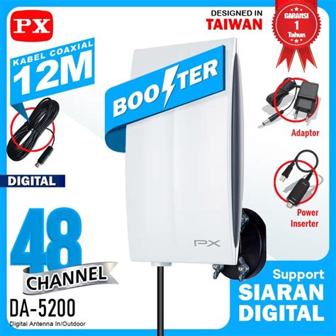 Jual ANTENA TV Digital PX DA 5200 Indoor Outdoor Penguat Sinyal Antena