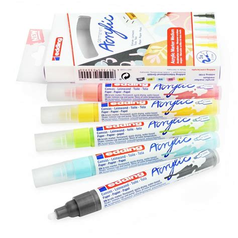 Edding 5100 Permanent Acrylic Paint Marker Pens Medium 2 3mm Etsy