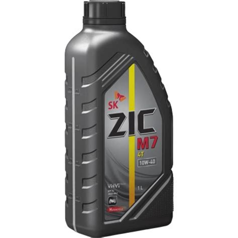 Масло синтетическое ZIC М7 4T (1 л; 10W-40) SK Lubricants 137211 ...