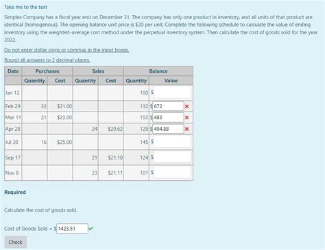 Solved Take Me To The Text Simplex Company Has A Fiscal Year Chegg