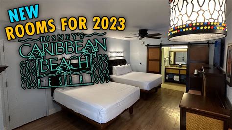 Remodeled 2023 5th Sleeper Hotel Room Tour Disneys Caribbean Beach