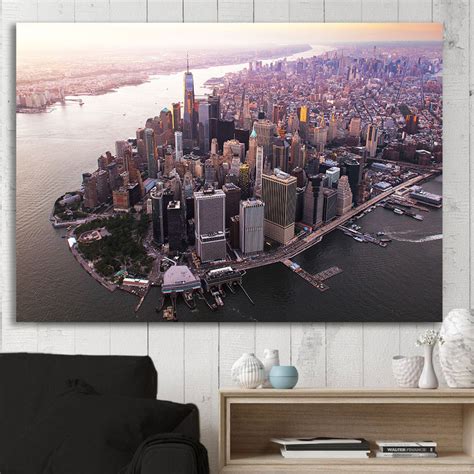 NYC Aerial Skyline Canvas - Zapwalls