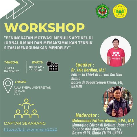 Workshop Peningkatan Motivasi Menulis Artikel Di Jurnal Ilmiah Dan