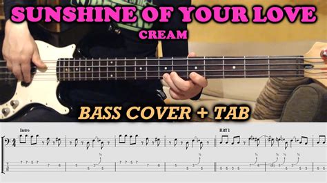 Sunshine Of Your Love Bass Tab Cover Lesson Tutorial How To Play Cream On Bass Youtube