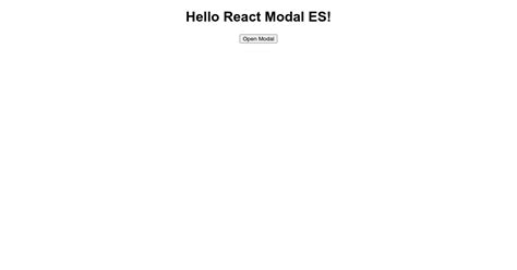 React Modal Es Forked Codesandbox