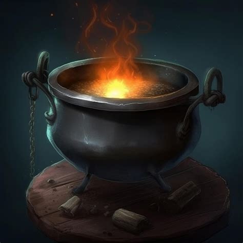 Premium AI Image | witch cauldron