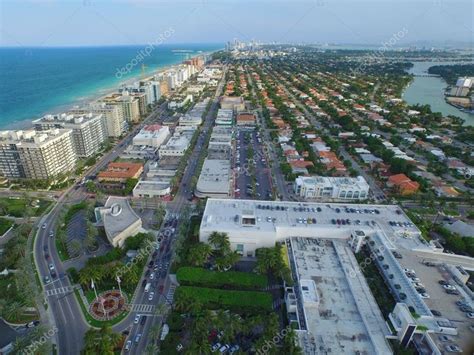 Aerial Photo Of Surfside Miami Beach Royalty Free Stock Images