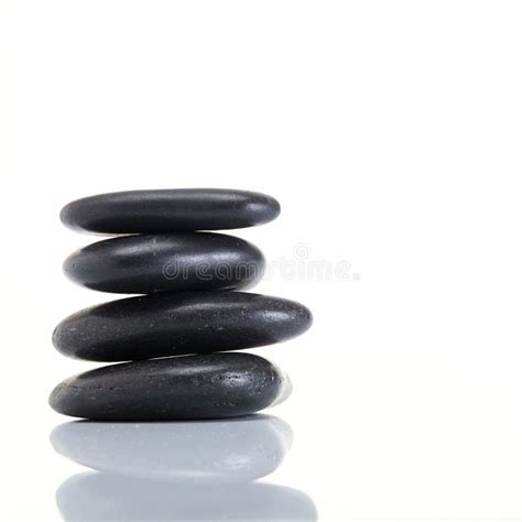Stack Of Spa Hot Stones Stock Image Image Of Beautiful