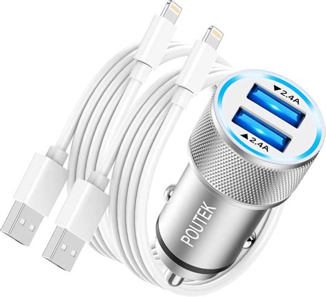 Chargeur Voiture Iphone Avec X C Ble Lightning Certifi Apple Mfi