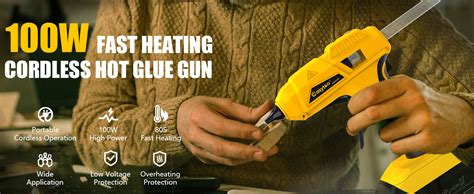 Amazon Hot Glue Gun Cordless Craft Glue Guns Compatible With Dewalt V Lithium Ion