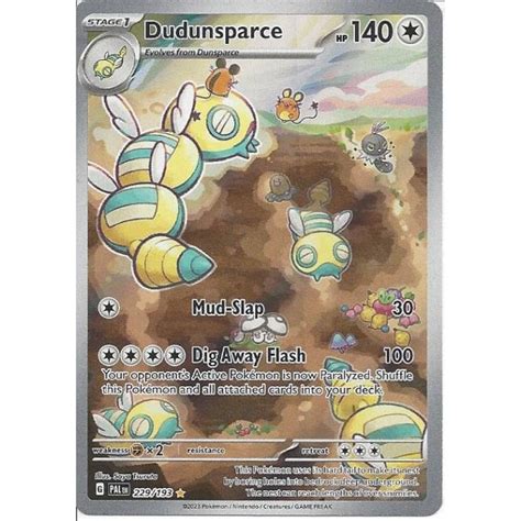 Pokemon Trading Card Game Dudunsparce Illustration Rare Card