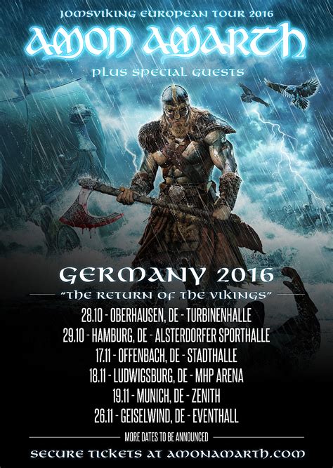 Amon Amarth Tour 2025 Tickets Ida Winnah