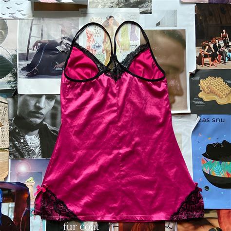 Satin And Lace Babydoll Cami Top In Hot Depop