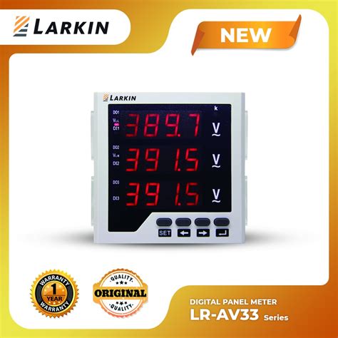 Jual Larkin LR AV33 Digital Voltmeter 3 Phase Volt Panel Meter Tiga