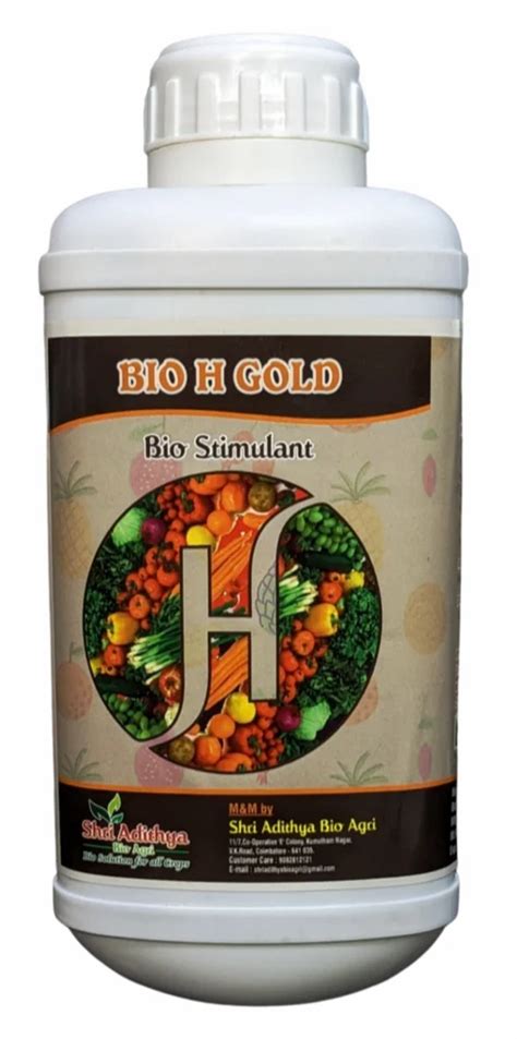 Liquid Bio H Gold Stimulant Fertilizer Target Crops Vegetables