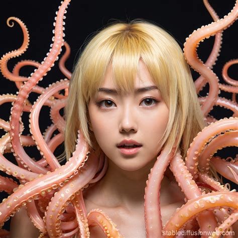 Blonde Woman In Tentacles Stable Diffusion Online