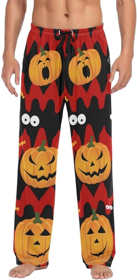 Gzhjmy Pumpkin Pajama Pants Mens Lounge Pants Super Soft Men Pajama