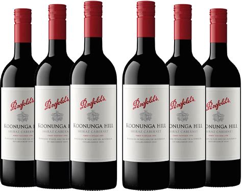 Penfolds Koonunga Hill Shiraz Cabernet Australia Red Wine 750 Ml Case