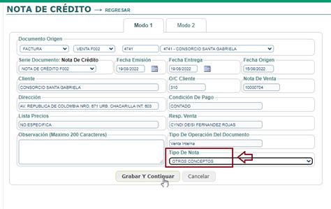 C Mo Crear Nota De Cr Dito Con Importe Para Facturas Con Importe