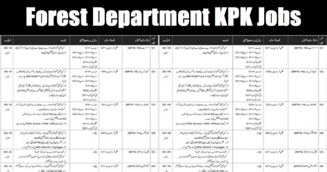 Forest Department Kpk Jobs 2022 Online Applications