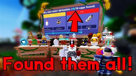 I GOT ALL Of THE EASTER EGGS IN ROBLOX BEDWARS YouTube