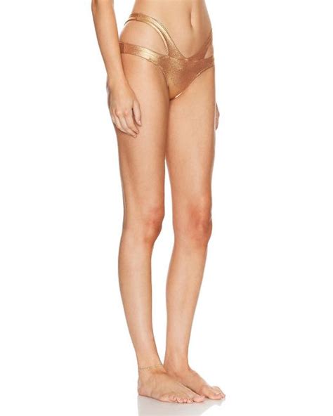 Agent Provocateur Mazzy Bikini Brief In Metallic Lyst