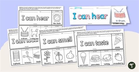 5 Senses Mini Flip Book Pack Teach Starter