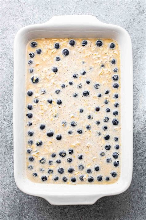 Lemon Blueberry Baked Oatmeal Recipe Runner