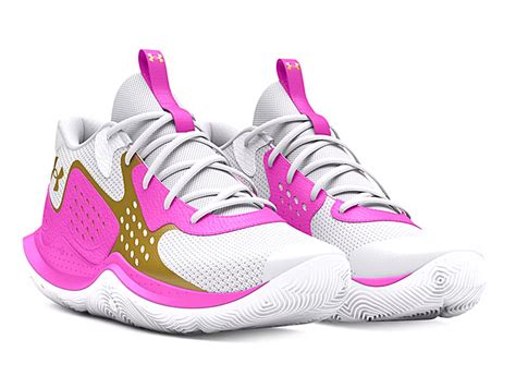 Under Armour Gs Jet 23 White Pink Gold