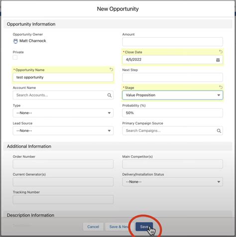 How To Create A New Opportunity In Salesforce Made Simple